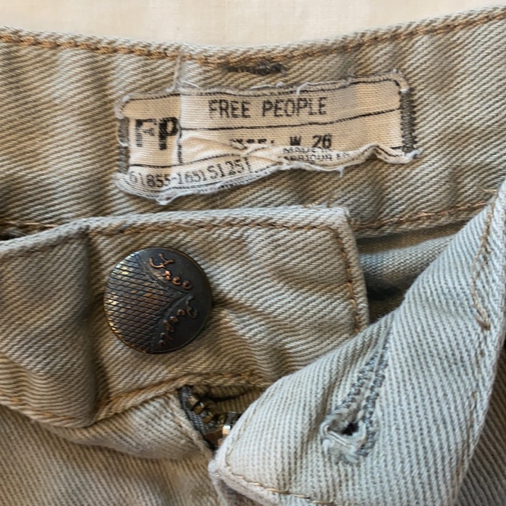 Free People gray denim shorts - Picture 2 of 5